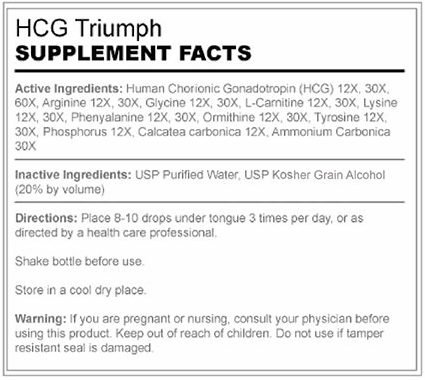 hcg triumph ingredients