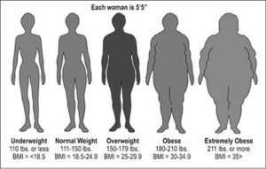 faces at different body fat percentages