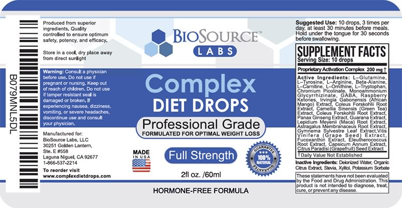 HCG Complex Ingredients